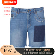 VERSACE JEANS范思哲女士做旧低腰牛仔短裤 72HAD58R DW029M01