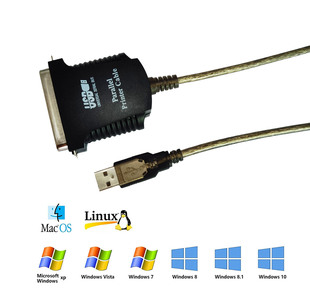 南天针式专用线USB转并口打印线36针CN36P老式兼容所有