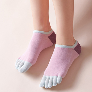 袜子短袜优棉浅口薄款夏季隐形低帮吸汗女五指，袜分趾袜五趾脚趾