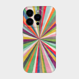 彩色光线 iPhone苹果15promax菲林手机壳十五14简约个性高级感13艺术设计12小众不撞款p50适用p40华为p60