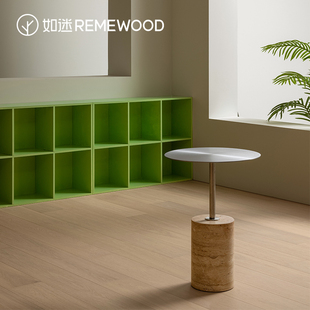 remewood如迷多层实木复合地板，家用地暖enf级环保橡木浅色奶油风