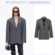 ANN ANDELMAN时尚简约英伦风西装单扣廓形西服CHENSHOP设计师品牌