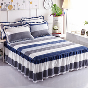 床罩夹棉床单群套纯棉，床裙+单件1.21.8米1.5m床防滑加厚秋冬床群