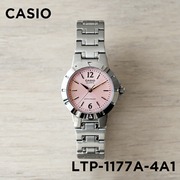 卡西欧手表女casioltp-1177a-4a1粉色钢带简约轻巧石英女士手表