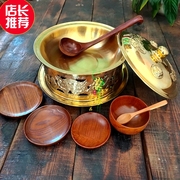 奶茶锅民族特色工艺品纯铜奶茶锅蒙古包饭店餐厅酒店餐具一件