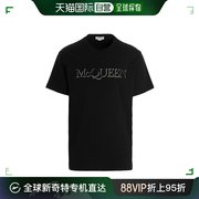 99新未使用香港直邮alexandermcqueenlogo刺绣，棉t恤649876