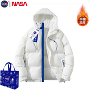 NASA情侣装棉袄外套冬季潮牌加厚保暖连帽棉服男士冬装面包服