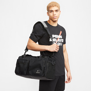 Nike耐克男女旅行休闲单间手拎包多口袋大容量手提桶包BA6169-077