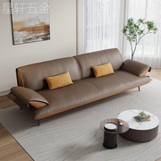 点缀意式极简科技布沙发小户型现代简约客厅轻奢三人羽绒布艺沙发
