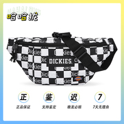 迪克dickies满印logo黑白棋盘，腰包胸包斜跨包182u90lbb20wh03
