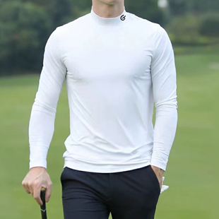 高尔夫服装男士冰丝防晒衣打底衫夏季长袖冰凉弹力面料golf衣服