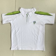 定制上海学校夏季男女校服短袖，套装白色polo衫运动长短裤初高中小