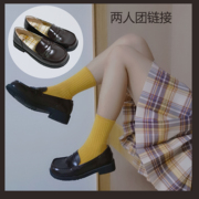 （两人团）鹿鸣 日系原创正统JK制服鞋方头可爱小皮鞋学生单鞋