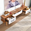 实木板卧室简约现代北p欧式电视柜茶几组合简易超窄迷你小户型轻