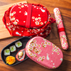 日本进口HAKOYA饭盒和风樱花兔子双层便当盒食盒日式餐盒套装