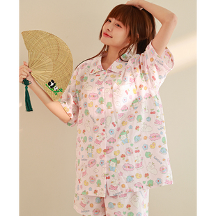熊兔乐园丨2024版型，升级纯棉纱布可爱动物，短袖长裤春夏睡衣家居服