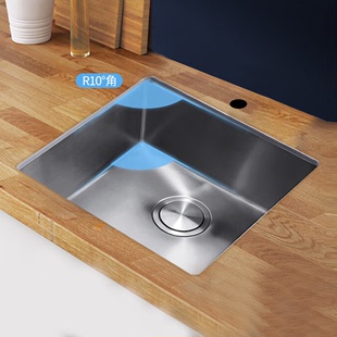 科勒水槽单槽304不锈钢厨房小槽小户型台上式洗菜盆洗碗池 23014T