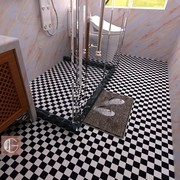防湿潮墙卫生间放水地砖贴纸鹅卵石厨房防滑耐磨瓷砖厕所浴室自粘
