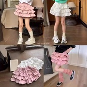 小女孩韩国春夏装女童洛丽塔，蛋糕裙短裙裤儿童，时尚半身裙蓬蓬裙子