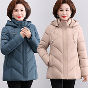 中老年女装棉袄外套，羽绒棉服女短款2023冬装，中年妈妈加厚棉衣