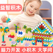 儿童积木塑料玩具3-6周岁，益智女男孩子，4-5岁宝宝拼装拼插方块积木