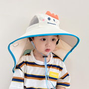 儿童防晒帽防紫外线宝宝遮阳太阳帽，男童夏沙滩(夏沙滩，)帽子大帽檐渔夫帽