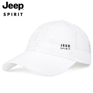 Jeep帽子男士夏季鸭舌帽防晒遮阳太阳帽女透气速干棒球帽男款