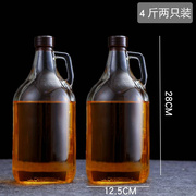 油罐厨房家用储油瓶大容量玻璃，油壶10斤花生油，食用油桶5l装油瓶