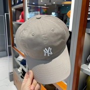 韩国MLB帽子复古软顶小标NY运动LA休闲鸭舌帽明星同款棒球帽C