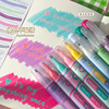 韩酷叠涂叠色双头荧光笔学生，用彩色记号笔，大容量划重点标记手帐笔