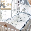 定制拼接床儿童床纯棉婴儿儿童，防撞床围床上用品床品套件四季通用