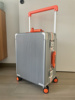 出口撞色行李箱20寸高端铝框密码拉杆箱静音万向轮登机旅行箱男女