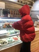 红色羽绒服女短款冬季20s23小个子韩版宽松面包派克服棉衣外
