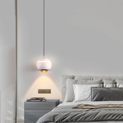 卧室床头灯现代北欧简约创意小吊灯电视沙发装饰可升降轻奢吊线灯