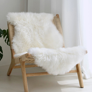 澳尊澳洲羊毛沙发垫整张羊皮垫子，羊毛飘窗垫沙发，真皮椅坐垫羊毛垫