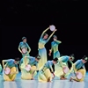 女子群舞趣说巧鼓扇子舞胶州秧歌表演服装青禾怏怏古典舞蹈演出服
