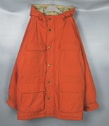 vintage古着xenon中古日本橙色，纯色工装oversize羽绒服外套