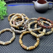 保真珊瑚玉菊花玉化14×10粒佛珠，桶珠手串随机收藏品