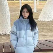 韩版立领灯芯绒棉服女加厚冬2023年小个子宽松学生百搭面包服