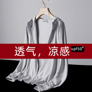 upf50+防晒衣女2022夏季防紫外线服冰丝透气薄款连帽罩衫开衫