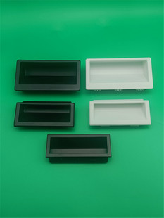 ls537-1-2-3内嵌式拉手黑色尼龙塑料，拉手工业机柜，抽屉柜门暗扣手