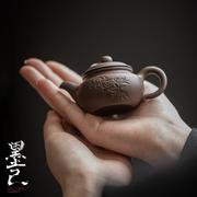 袖珍紫砂壶 茶道配件茶宠摆件小茶壶 观赏西施壶小巧 掌心壶