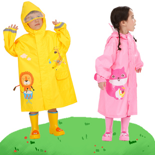 儿童雨衣防水服雨披斗篷，式小童幼儿园男女童宝宝，可爱卡通小孩学生