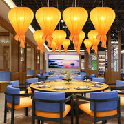 灯笼吊灯新中式设计师餐馆，灯具复古灯饰，中国风禅意饭店创意餐厅灯