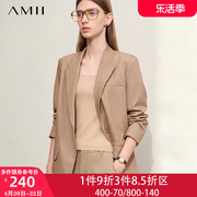 amii2024职业装通勤西装休闲短裤，两件套装女款高级感春秋