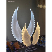 翅膀摆件婚庆道具天使之翼婚礼现场布置模型拍照打卡凤凰