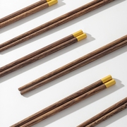 筷子家用实木高档餐具，鸡翅木筷子无漆无蜡红檀木，快子防滑耐高温