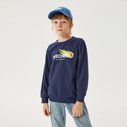 SKECHERS斯凯奇男童舒适休闲运动套头衫针织卫衣L321B052