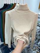 高领毛衣女秋冬针织衫2022年高级感超好看上衣个性时尚打底衫