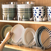 日本厨房碗架塑料碟盘子收纳架放碗饭碗碟沥水餐具置物盒碗柜碗架